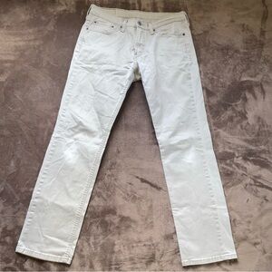 Levis 541 White Tab Athletic Straight Mens 31x32 Khaki Stretch Denim Beige Jeans